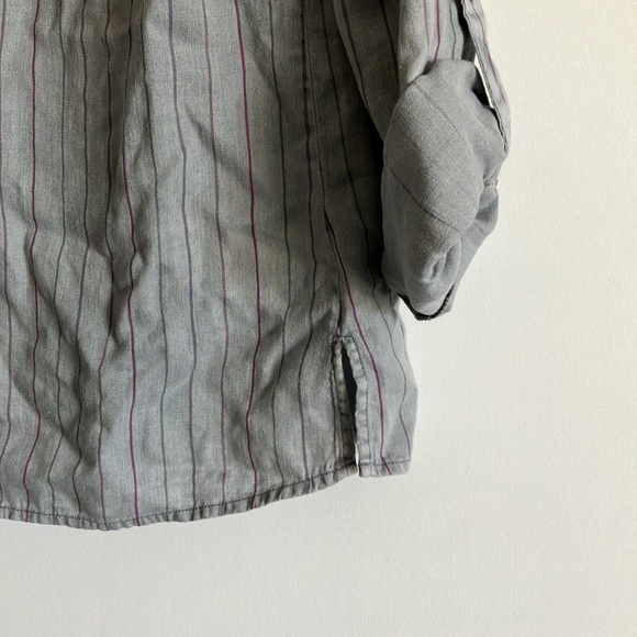 Women’s Small Blue Striped Button Down Shirt - Picture 4 of 6